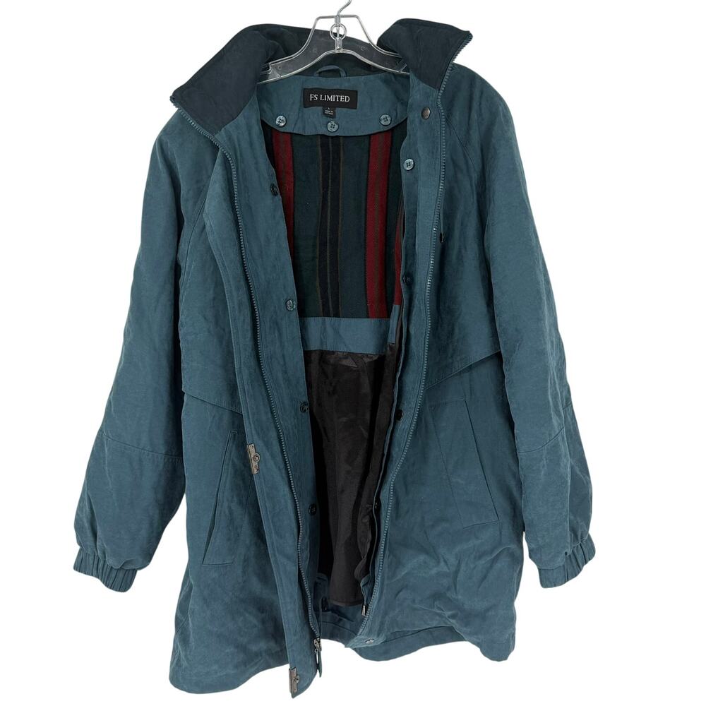 FS Limited Teal Hooded Parka - Size Large - Great Style